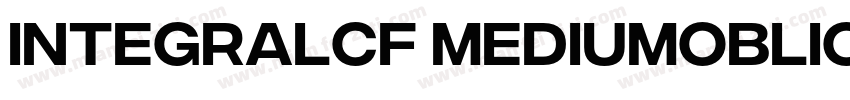 IntegralCF MediumOblique字体转换